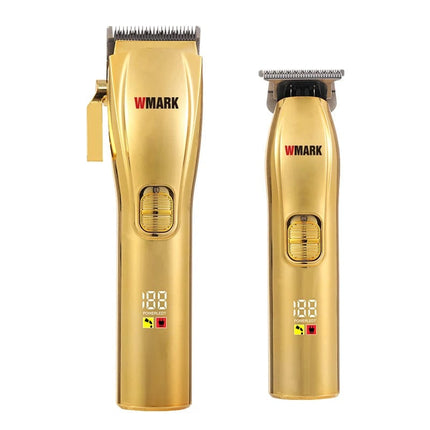 WMARK NG-603 kit High Speed Professional Hair Clipper Hair Trimmer 2 in 1 7000RPM+6000RPM With LED Display HEBDO STORE