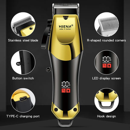 HIENA Hair cutting machine professional barber machines electric shaver Beard hair clipper machine man trimmer for men tool set HEBDO STORE