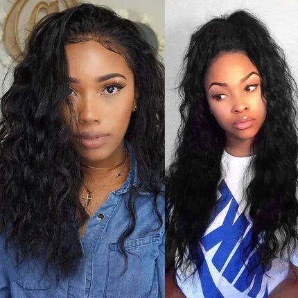 Natural Wave Lace Front Wig 4c Edges Baby Hair Glueless Wig Human Hair Ready To Wear Virgin 13x4 Lace Front Human Hair Wigs HEBDO STORE