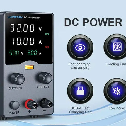 Wanptek DC Power Supply 30V 10A 5A Variable Bench Power Supply Adjustable Lab Power Supply 60V 5A 120V 3A  Voltage Regulator HEBDO