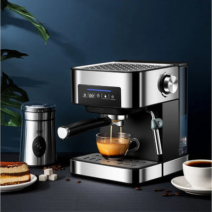 Cikuso 20 Bar Steam Milk Froth Coffee Maker Espresso Machin Electric Machine Fancy Coffee Cappuccino Milk Foam Maker Cappuccino HEBDO STORE