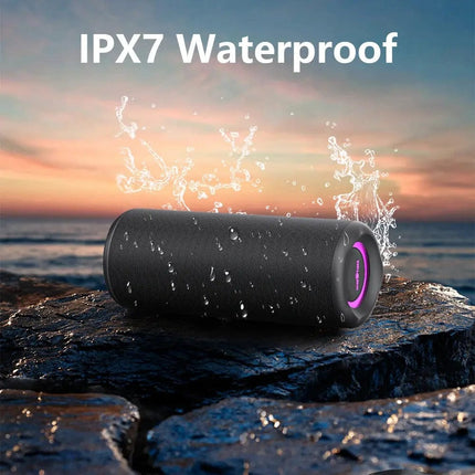 WISETIGER P3 30W Outdoor Portable Bluetooth Speaker IPX7 Waterproof Wireless Sound box Bass Boost BT5.3 RGB TWS Connectivity HEBDO