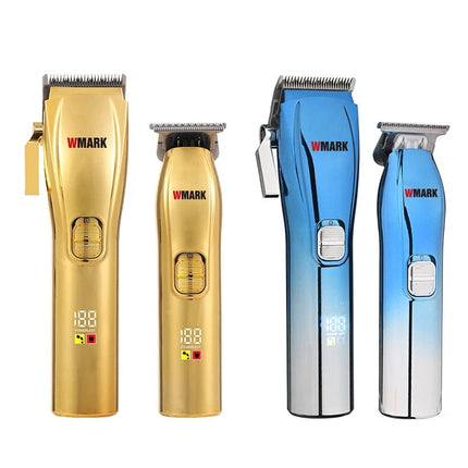 WMARK NG-603 kit High Speed Professional Hair Clipper Hair Trimmer 2 in 1 7000RPM+6000RPM With LED Display HEBDO STORE