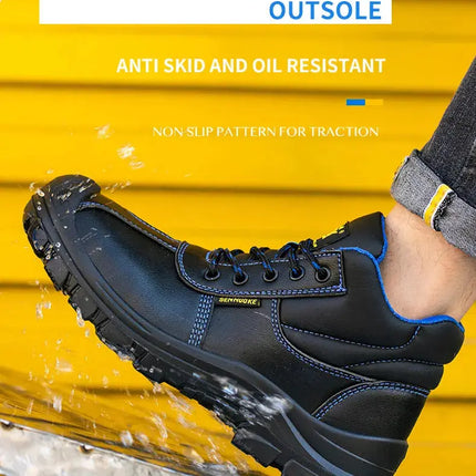 Safety Shoes Boots Man Steel Toe Cap for Work  Work Wear  Industrial Boots Man Protection for the Feet Waterproof HEBDO STORE