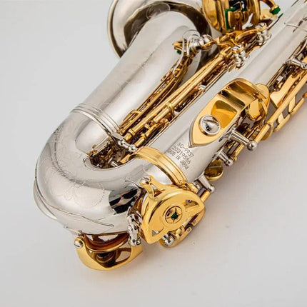 yanagisawa SC-9937 Bb Soprano Saxophone Silver Plated A golden key Brass Professional Woodwind Instrument B Flat Sax HEBDO STORE