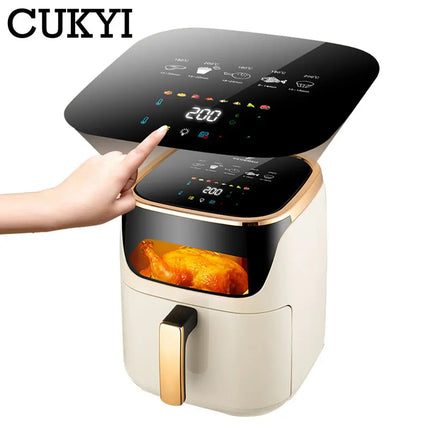 CUKYI 9L Household Air Fryer Electric Baking Oven Automatic Cooking Machine French Fries Maker Fruit Dryer BBQ Machine Oil Free HEBDO STORE