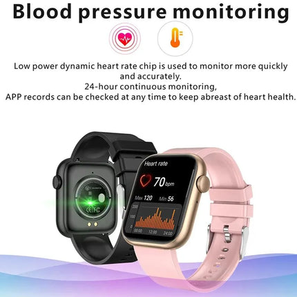 LIGE Smart Watch For Women Full Touch Screen Bluetooth Call Waterproof Watches Sport Fitness Tracker Smartwatch Lady Reloj Mujer HEBDO STORE