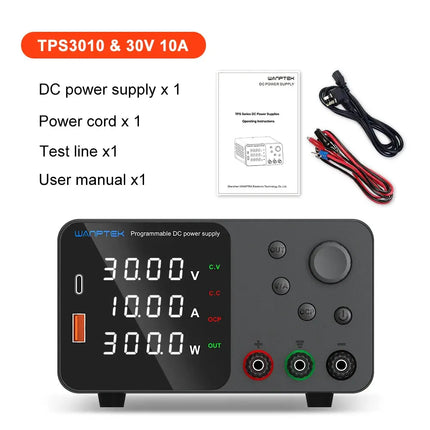 Wanptek Laboratory DC Power Supply Adjustable 30V 10A 60V 5A For Phone Repair Charge the Battery Lab Bench Power Supplies HEBDO