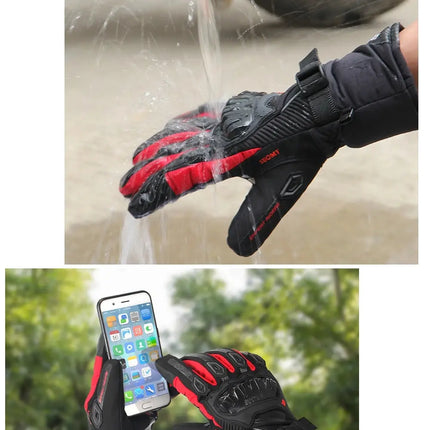 Motorcycle Gloves Windproof Waterproof Winter HEBDO