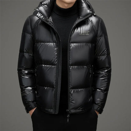 Super Down Jacket 2024 Winter New Short Coat Thickened Designer Clothing Hooded Casual Heating Luxury Down Ultra-light Filling HEBDO STORE