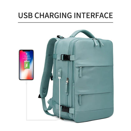 Women Laptop Backpack 15.6inch Teenage girl USB charging school Backpack Independent Shoe bag travel Backpack outdoor Backpack HEBDO STORE