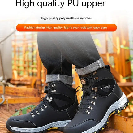 Rotating Button Safety Shoes Men Work Sneakers Indestructible Shoes Puncture-Proof Protective Shoes Work Boots Steel Toe HEBDO STORE