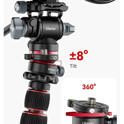 Ulanzi U-190 U190 Panoramic Tripod Head Hydraulic Fluid Video Damping Head For Tripod Monopod DSLR Camera Holder Stand Mobile HEBDO STORE