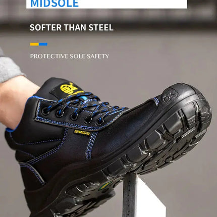 Safety Shoes Boots Man Steel Toe Cap for Work  Work Wear  Industrial Boots Man Protection for the Feet Waterproof HEBDO STORE