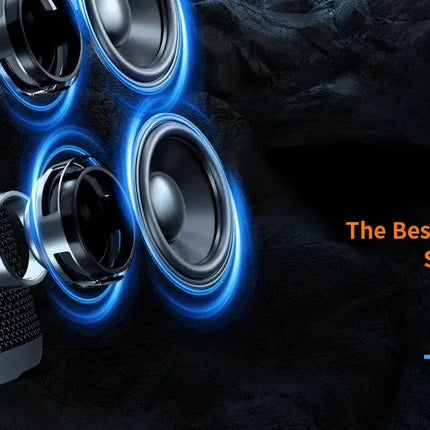 Portable Speaker, Wireless Bluetooth Speaker, IPX7 Waterproof, 24W Loud Stereo Sound with Mic, Bassboom Technology, TWS Pairing HEBDO