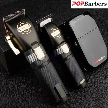 Pop Barbers Black Golden P800 P700 P600 Kit Hair Clipper Hair Trimmer for Men Professional Finishing Hair Cutting Machine HEBDO STORE