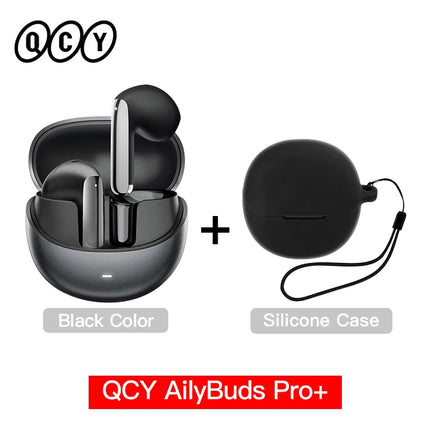 QCY HT10 AilyBuds Pro+ ANC Wireless Earphone Hi-Res Audio with LDAC Bluetooth 5.3 Earbuds 6 Mic AI HD Call Multipoint Connection HEBDO STORE