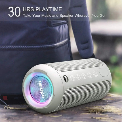 Portable Speaker, Wireless Bluetooth Speaker, IPX7 Waterproof, 24W Loud Stereo Sound with Mic, Bassboom Technology, TWS Pairing HEBDO