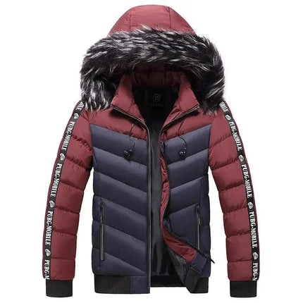 Winter Warm Jacket Men Parkas Fur Collar Hooded Thick Warm Cotton Outwear Male Windbreaker Brand Casual High-Quality Men Coat - Premium  from FRANTZDOL STORE  - Just $95! Shop now at FRANTZDOL STORE 