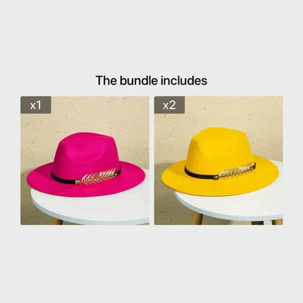 Wide-brimmed Hat For Men, Creative Men's Solid Color Charm Hat, Men's Hat - Premium  from FRANTZDOL STORE  - Just $32! Shop now at FRANTZDOL STORE 