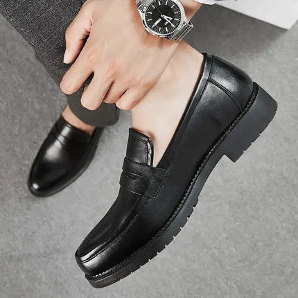 Luxurious Men Dress Shoes  Inner High Loafers Men Shoes Casual Shoe Man Fit Classic Party British Men's Height-increasing Shoes - Premium  from FRANTZDOL STORE  - Just $34.60! Shop now at FRANTZDOL STORE 