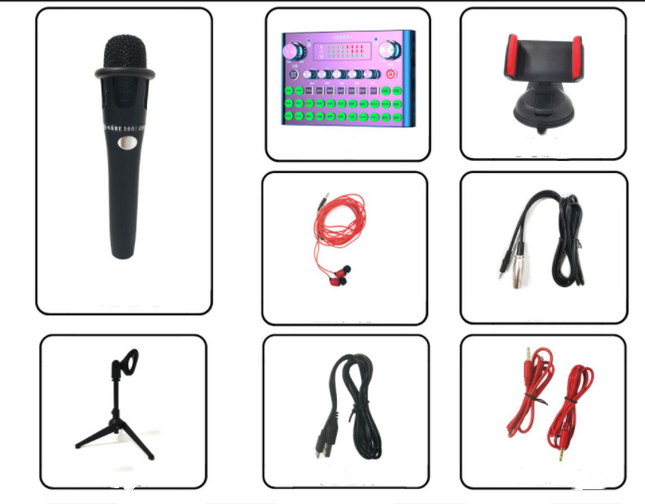 F007plus Special Live Broadcast Equipment, Sound Card, Mobile Phone, Computer, Universal Internet Celebrity Singing And Microphone Equipment HEBDO STORE