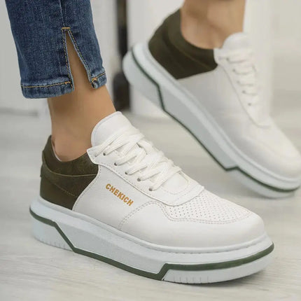 Chekich Women's Casual Sneakers White Summer Season - Image #6