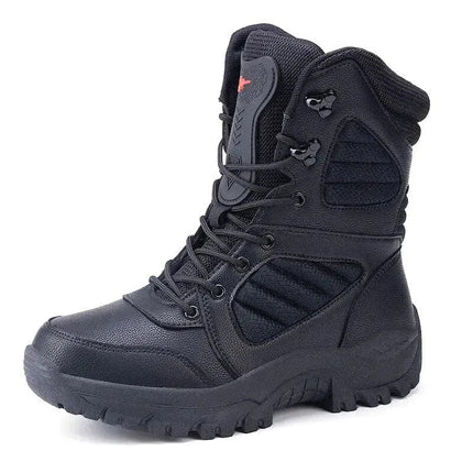 Winter Men's Boots Large Size Plush Warm Snow Boots Outdoor Fashionable Combat Boots Army Boots Classic Black Platform sneaker - Premium  from FRANTZDOL STORE  - Just $42.52! Shop now at FRANTZDOL STORE 