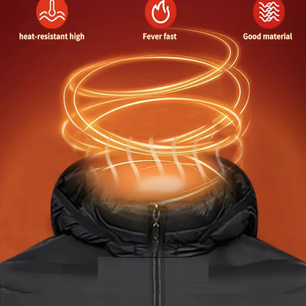 Heating Jacket Area 21 Smart Heating Jacket Charging Jacket Without Battery Bank, Cold Proof Whole Body Warm Winter Down Thermostatic Men's Jacket HEBDO STORE