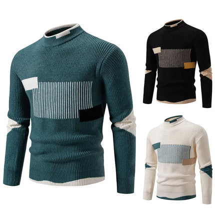 Men's Fashion Trend Multicolor Woven Cotton Velvet Sweater FRANTZDOL STORE