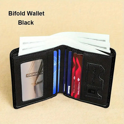 Genuine Leather Rfid Wallets For Men Vintage Thin Short Multi Function ID Credit Card Holder Money Bag Give Gifts To Men On Valentine's Day - Premium  from FRANTZDOL STORE  - Just $29.99! Shop now at FRANTZDOL STORE 