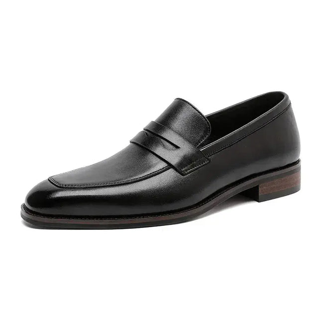 Luxury Slip On Dress Shoes Men Genuine Leather Italian Loafer Shoes For Men Black Brown Brand Formal Oxford Men Casual Shoes - Premium  from FRANTZDOL STORE  - Just $95! Shop now at FRANTZDOL STORE 