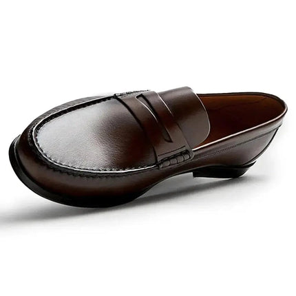 Vintage Top Layer Genuine Leather Slip on Loafers Breathable Moccasins Driving Design Casual Cowhide Shoes for Men - Premium  from FRANTZDOL STORE  - Just $100! Shop now at FRANTZDOL STORE 