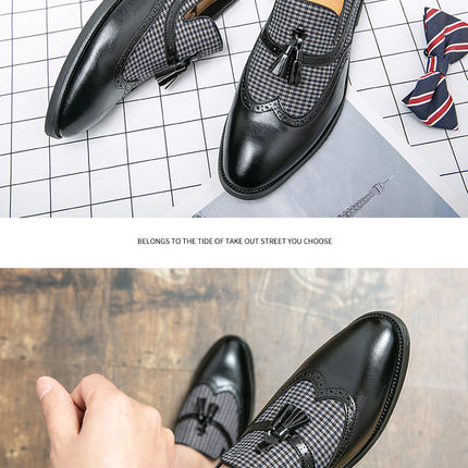 Men's British-style Business Casual Leather Shoes HEBDO STORE