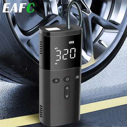 EAFC Wireless Car Tire Inflator Rechargeable Mini Electric Air Compressor Inflatable Air Pump with LED Lamp Power Bank Function - Premium  from FRANTZDOL STORE  - Just $54.99! Shop now at FRANTZDOL STORE 