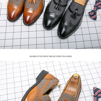 Men's British-style Business Casual Leather Shoes HEBDO STORE