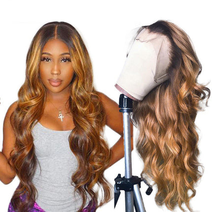 Ombre Lace Front Human Hair Wigs Remy Colorful HEBDO STORE