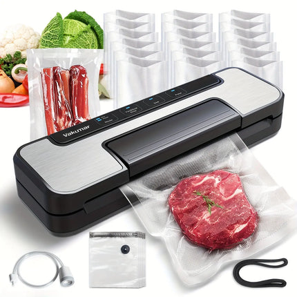 Vacuum Sealer Machine, 80Kpa Food Vacuum Sealer Machine with Double Pump HEBDO