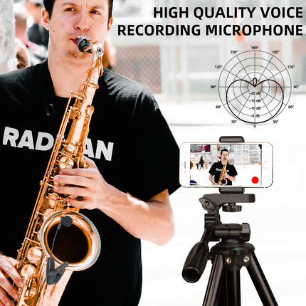 Saxophone Wireless Microphone Clipped To The Instrument HEBDO STORE