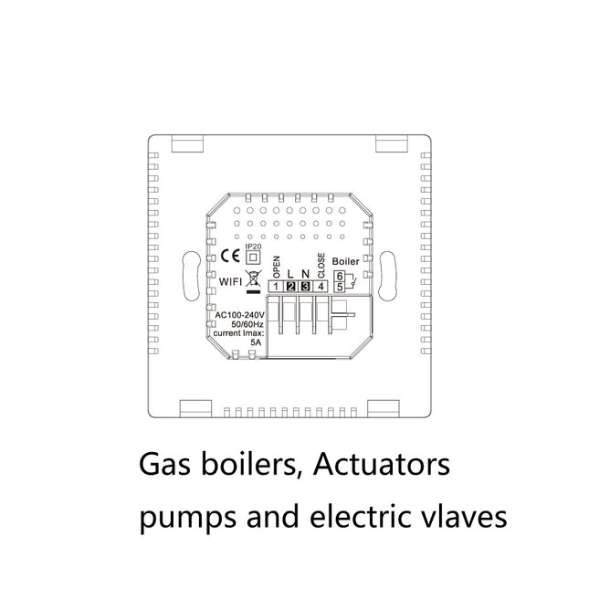 Remote Control Programmable Hydropower Floor Heating Thermostat HEBDO STORE