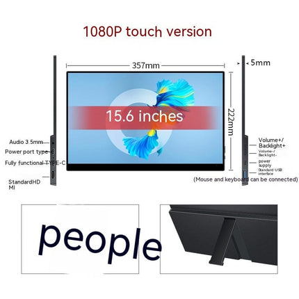 Touch Portable Monitor Mobile Phone Computer Game External Expansion Screen HEBDO STORE