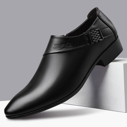 Slip-on Leather Shoes Men's Formal Shoes HEBDO STORE