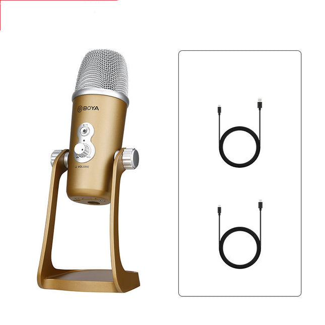 Condenser Microphone Eat Broadcast  Recording Built-in Sound Card HEBDO STORE