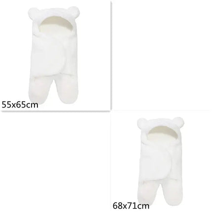 Lamb Plush Sleeping Bag Newborn Baby Swaddling Quilt - Image #17