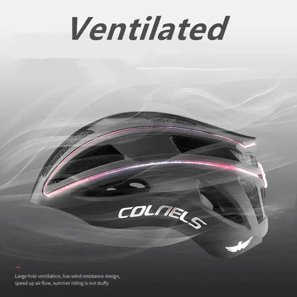 COLNELS Professional Cycling Helmet USB Charging Tail Light with Light Bar Outdoor Riding Sports Road Racing Bicycle Helmet - Premium  from FRANTZDOL STORE  - Just $51.26! Shop now at FRANTZDOL STORE 