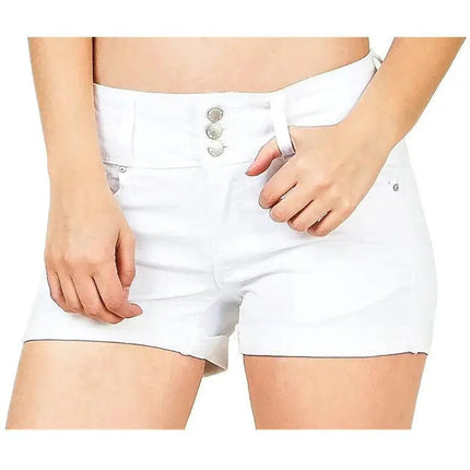 Waist-tight Denim Elastic Color Cloth Shorts Hot Pants Women - Image #5