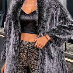 Elegant Women's Faux Fur Coat Perfect for All Seasons HEBDO