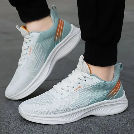 Men's Cushioned Running Shoes, Non-slip Comfortable Breathable Lightweight Knit Sports Sneakers - Premium  from FRANTZDOL STORE  - Just $50! Shop now at FRANTZDOL STORE 