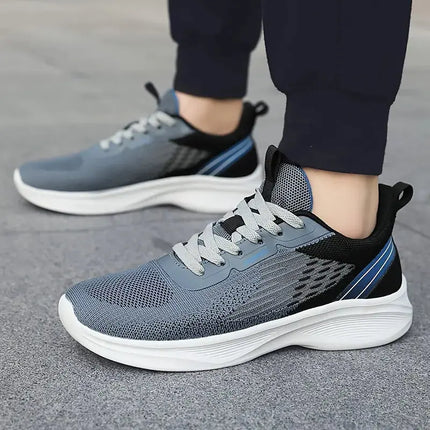 Men's Cushioned Running Shoes, Non-slip Comfortable Breathable Lightweight Knit Sports Sneakers - Premium  from FRANTZDOL STORE  - Just $50! Shop now at FRANTZDOL STORE 