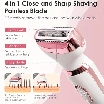 4 In 1 Women's Electric Hair Remover/Women's HEBDO